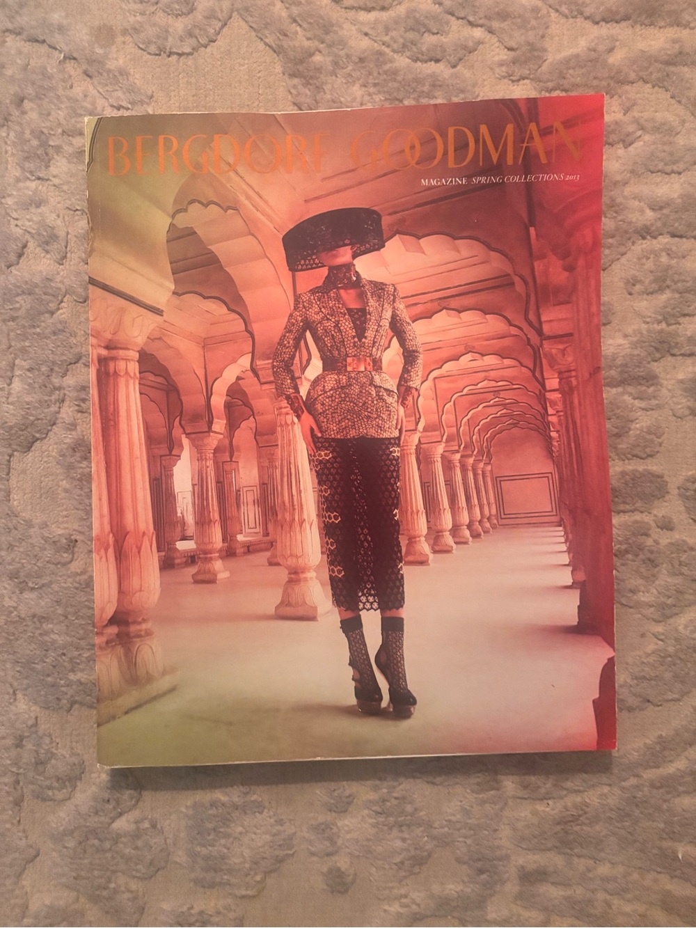 Bergdorf Goodman Red and Peach Fashion Coffee Table Book